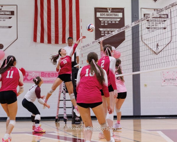 Volleyball’s ‘Dig Pink’ Game Brings Out The Crowd