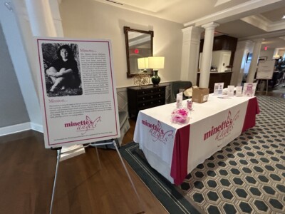 Check in booth for 2024 May Day Brunch